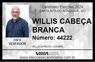 Candidato WILLIS CABEÇA BRANCA 2024 - SANTA RITA DO ARAGUAIA - Eleições