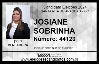 Candidato JOSIANE SOBRINHA 2024 - SANTA RITA DO ARAGUAIA - Eleições