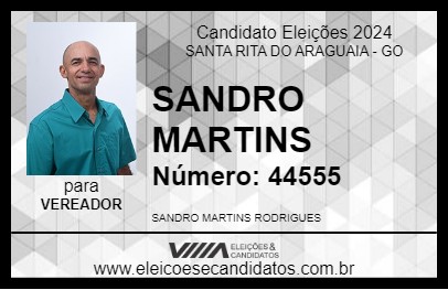 Candidato SANDRO MARTINS 2024 - SANTA RITA DO ARAGUAIA - Eleições