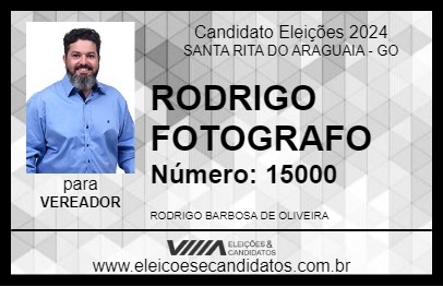 Candidato RODRIGO FOTOGRAFO 2024 - SANTA RITA DO ARAGUAIA - Eleições