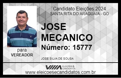 Candidato JOSE MECANICO 2024 - SANTA RITA DO ARAGUAIA - Eleições