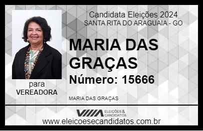 Candidato MARIA DAS GRAÇAS 2024 - SANTA RITA DO ARAGUAIA - Eleições