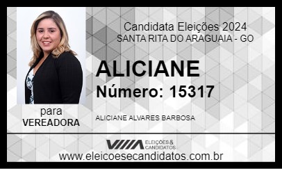 Candidato ALICIANE 2024 - SANTA RITA DO ARAGUAIA - Eleições