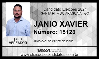 Candidato JANIO XAVIER 2024 - SANTA RITA DO ARAGUAIA - Eleições