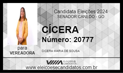 Candidato CÍCERA 2024 - SENADOR CANEDO - Eleições