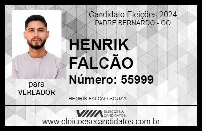 Candidato HENRIK FALCÃO 2024 - PADRE BERNARDO - Eleições