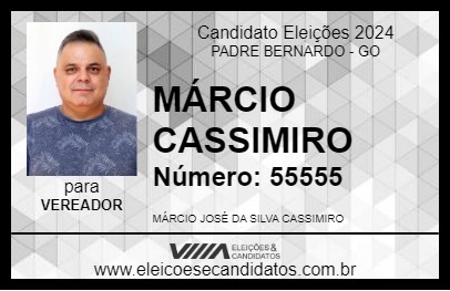 Candidato MÁRCIO CASSIMIRO 2024 - PADRE BERNARDO - Eleições