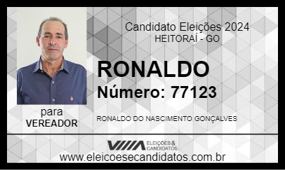 Candidato RONALDO 2024 - HEITORAÍ - Eleições