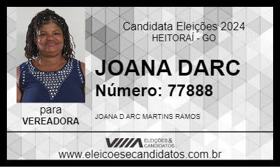 Candidato JOANA DARC 2024 - HEITORAÍ - Eleições