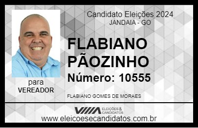 Candidato FLABIANO PÃOZINHO 2024 - JANDAIA - Eleições