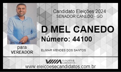 Candidato DMEL 2024 - SENADOR CANEDO - Eleições