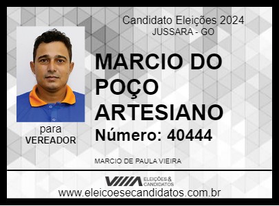 Candidato MARCIO DO POÇO ARTESIANO 2024 - JUSSARA - Eleições