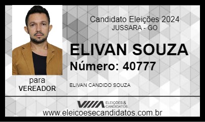 Candidato ELIVAN SOUZA 2024 - JUSSARA - Eleições