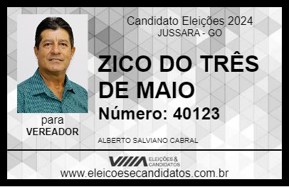 Candidato ZICO DO TRÊS DE MAIO 2024 - JUSSARA - Eleições