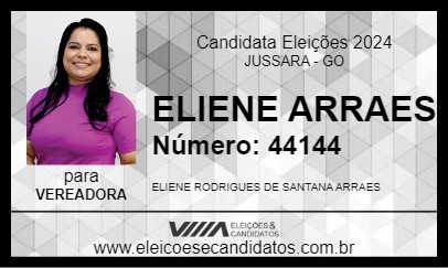 Candidato ELIENE ARRAES 2024 - JUSSARA - Eleições