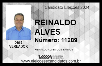 Candidato REINALDO ALVES 2024 - SENADOR CANEDO - Eleições