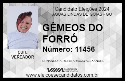 Candidato GÊMEOS DO FORRÓ 2024 - ÁGUAS LINDAS DE GOIÁS - Eleições