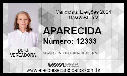 Candidato APARECIDA 2024 - ITAGUARI - Eleições