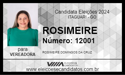 Candidato ROSIMEIRE 2024 - ITAGUARI - Eleições