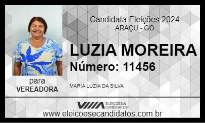 Candidato LUZIA MOREIRA 2024 - ARAÇU - Eleições