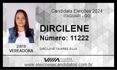 Candidato DIRCILENE 2024 - ITAGUARI - Eleições