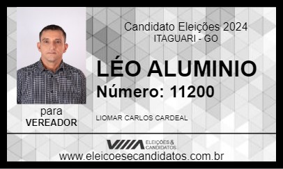 Candidato LÉO ALUMINIO  2024 - ITAGUARI - Eleições