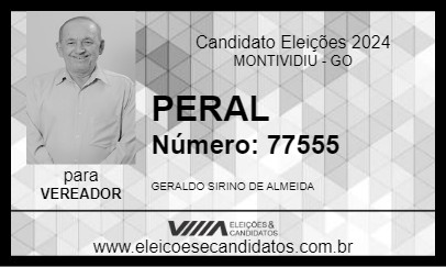 Candidato PERAL 2024 - MONTIVIDIU - Eleições