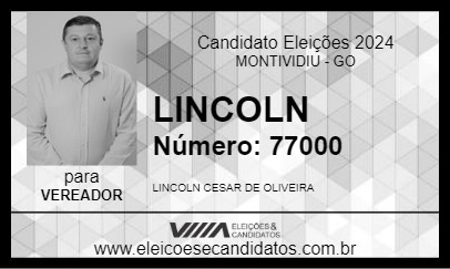 Candidato LINCOLN 2024 - MONTIVIDIU - Eleições