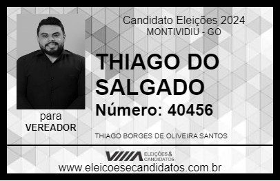 Candidato THIAGO DO SALGADO 2024 - MONTIVIDIU - Eleições