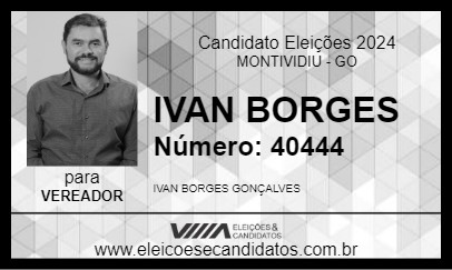 Candidato IVAN BORGES 2024 - MONTIVIDIU - Eleições