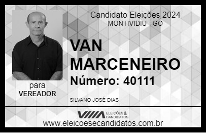 Candidato VAN MARCENEIRO 2024 - MONTIVIDIU - Eleições