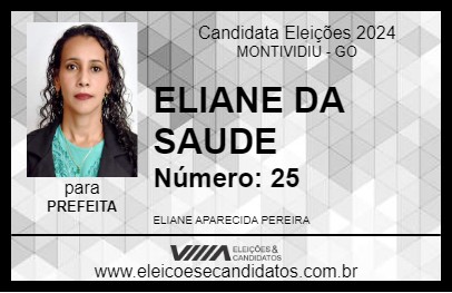 Candidato ELIANE DA SAUDE 2024 - MONTIVIDIU - Eleições