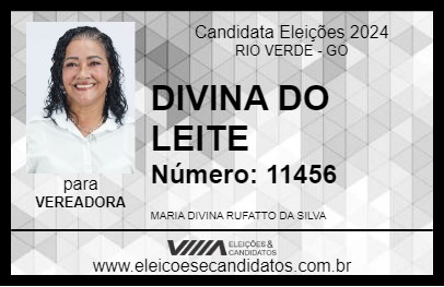 Candidato DIVINA DO LEITE  2024 - RIO VERDE - Eleições