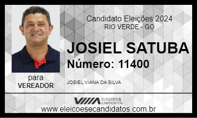 Candidato JOSIEL SATUBA 2024 - RIO VERDE - Eleições