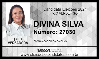 Candidato DIVINA SILVA 2024 - RIO VERDE - Eleições