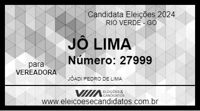 Candidato JÔ LIMA 2024 - RIO VERDE - Eleições