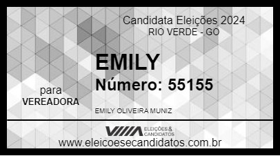 Candidato EMILY 2024 - RIO VERDE - Eleições