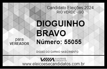 Candidato DIOGUINHO BRAVO 2024 - RIO VERDE - Eleições