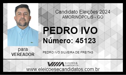 Candidato PEDRO IVO 2024 - AMORINÓPOLIS - Eleições