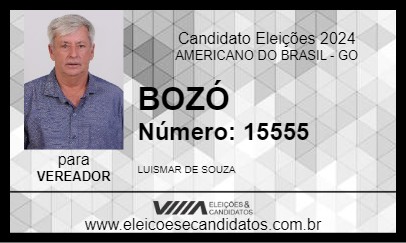 Candidato BOZÓ 2024 - AMERICANO DO BRASIL - Eleições