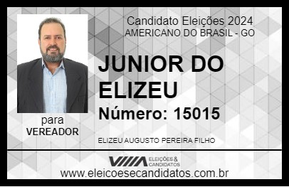 Candidato JUNIOR DO ELIZEU 2024 - AMERICANO DO BRASIL - Eleições