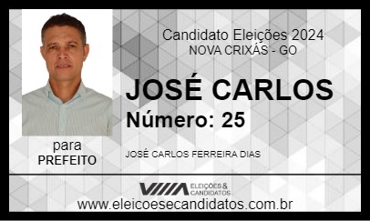 Candidato JOSÉ CARLOS 2024 - NOVA CRIXÁS - Eleições