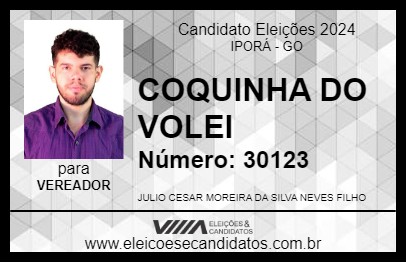 Candidato COQUINHA DO VOLEI 2024 - IPORÁ - Eleições