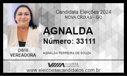 Candidato AGNALDA 2024 - NOVA CRIXÁS - Eleições