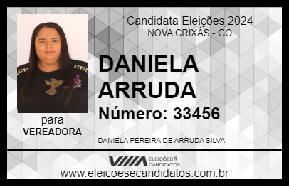 Candidato DANIELA ARRUDA 2024 - NOVA CRIXÁS - Eleições