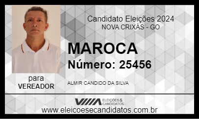 Candidato MAROCA 2024 - NOVA CRIXÁS - Eleições