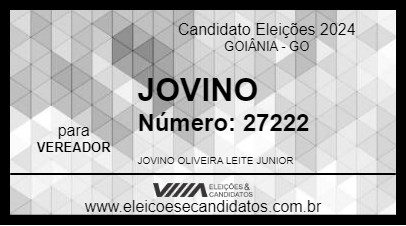 Candidato JOVINO 2024 - GOIÂNIA - Eleições