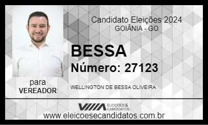 Candidato BESSA  2024 - GOIÂNIA - Eleições