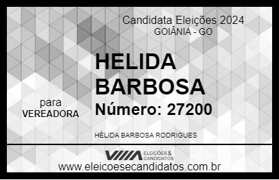 Candidato HELIDA BARBOSA 2024 - GOIÂNIA - Eleições