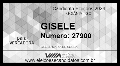 Candidato GISELE  2024 - GOIÂNIA - Eleições